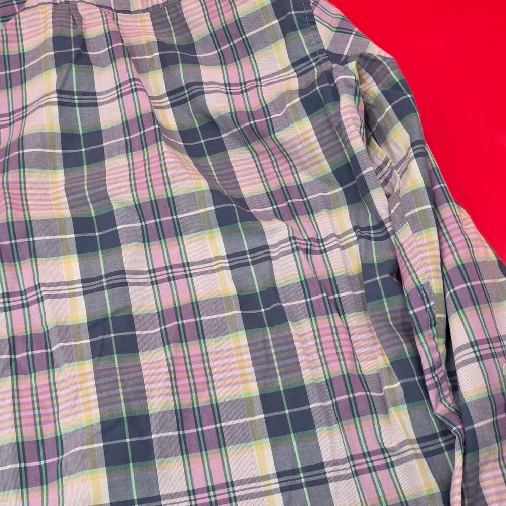 Arrow Men’s Plaid Button-Down Shirt Medium Long Sleeve Multicolor Casual Classic - Picture 10 of 14